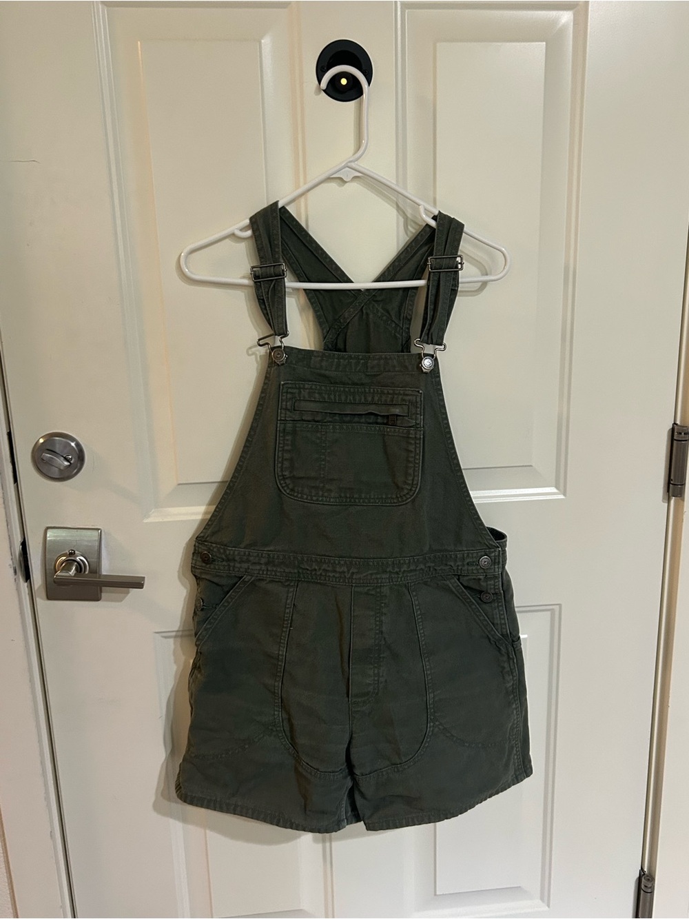 Patagonia Olive Green Cotton Short Overalls